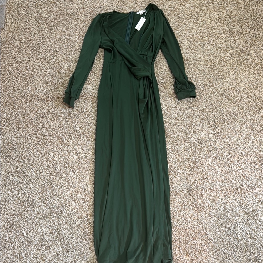 Elegant Green Maxi Dress
